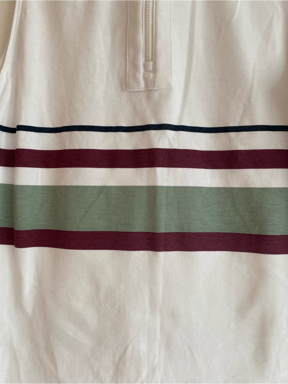 Varley White Ribbed-Collar Logo Tee - Picture 2 of 5